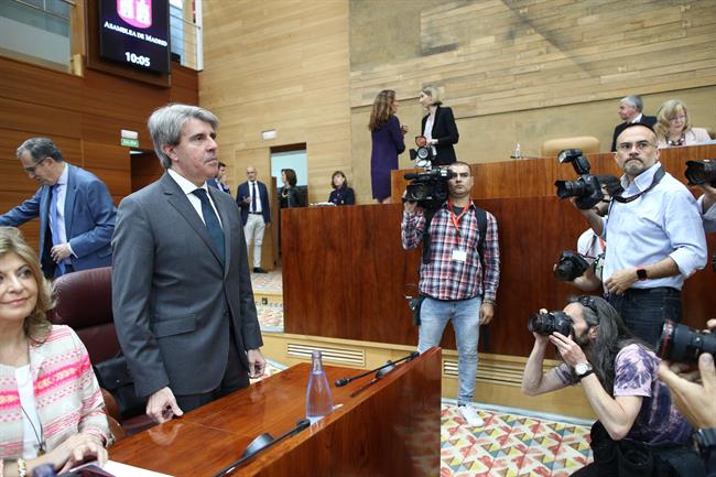 Ángel Garrido durante el pleno de investidura en la Asamblea de Madrid | EUROPA PRESS ep angel garrido duranteplenoinvestidurala asambleamadrid