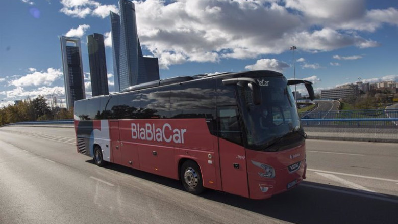 Archivo - Autobús de BlaBlaCar en Madrid | BLABLACAR - Archivo ep archivo autobus de blablacar en madrid