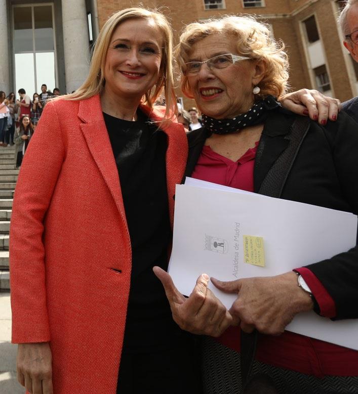 Cristina Cifuentes y Manuela Carmena | Europa Press - Archivo ep cristina cifuentesmanuela carmena