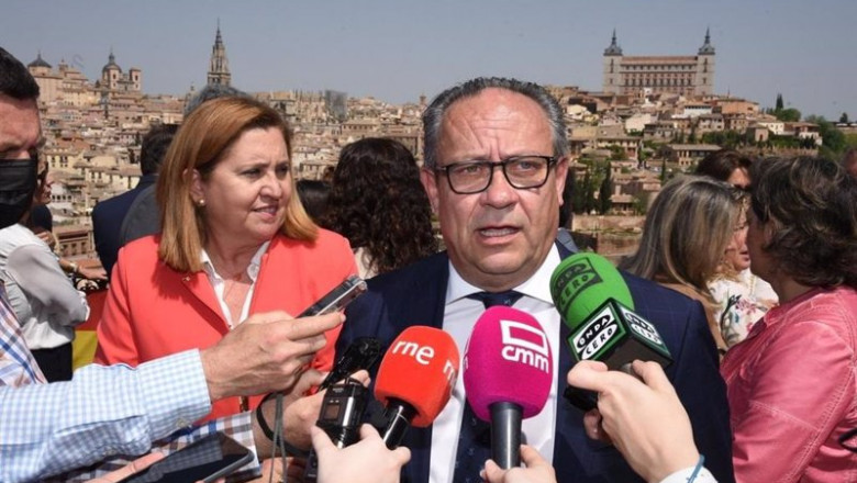 El consejero de Hacienda y Administraciones Públicas en la Romería del Valle. | JCCM ep el consejero de hacienda y administraciones publicas en la romeria del valle