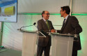 ep el presidente de iberdrola ignacio sanchez galan junto al presidente de haizea wind group damaso