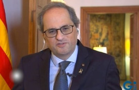 ep el presidente de la generalitat quim torra entrevistado en televisio de girona