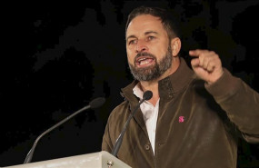 ep el presidente de vox santiago abascal durante su intervencion en un acto en dos hermanas sevilla