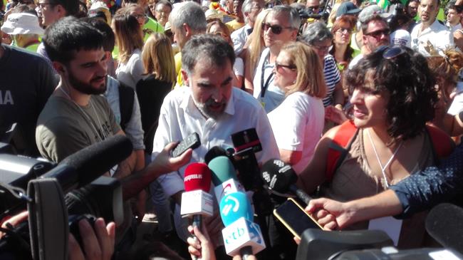 J.Cuixart (Òmnium) en la manifestación de la Diada 2017 | EUROPA PRESS ep jcuixart mnium enmanifestacionla diada 2017