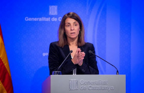 ep la consellera de la presidencia y portavoz del gobierno meritxell budo en rueda de prensa tras el