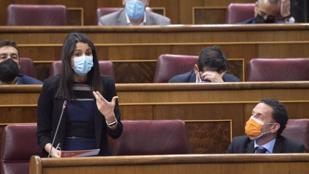 ep la lider de cs ines arrimadas interviene en una sesion de control al gobierno a 19 de mayo de