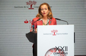 ep la ministra de economia en funciones nadia calvino durante su intervencion en el xxii congreso