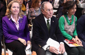 ep la ministra de economia y empresa en funciones nadia calvino el ex alcalde de nueva york y