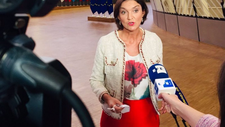 ep la ministra de industria comercio y turismo reyes maroto en el consejo de competitividad de la ue