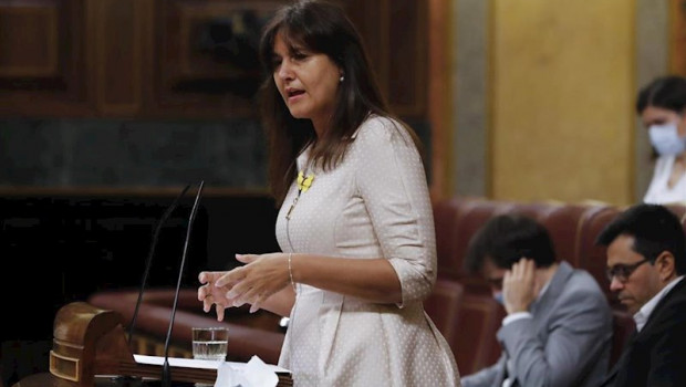 ep la portavoz de junts per catalunya laura borrs durante su intervencion en el pleno del congreso