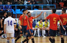 ep la seleccion espanolafutbol sala celebragolfinlandia