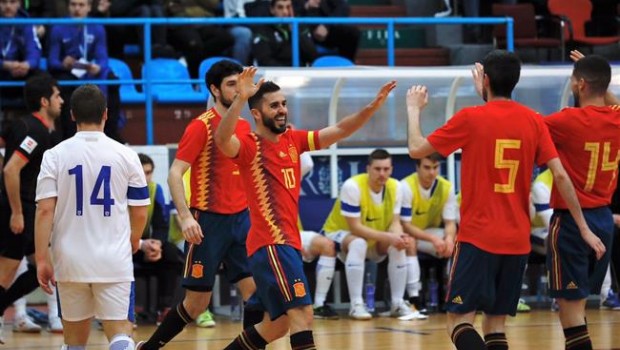 ep la seleccion espanolafutbol sala celebragolfinlandia