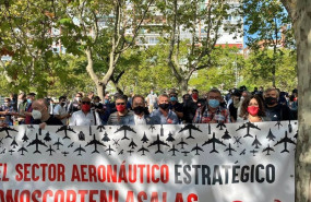 ep manifestacion sector aeroespacial 22 de septiembre 2020