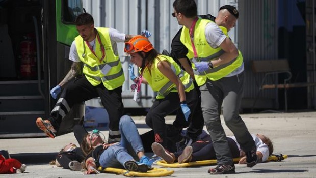 ep simulacroun atentado terrorista