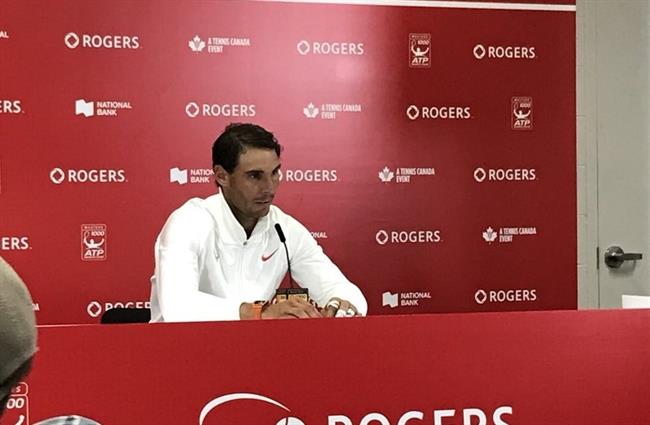 El tenista español Rafa Nadal, en una rueda de prensa | @ROGERSCUP ep tenista espanol rafa nadal enruedaprensa
