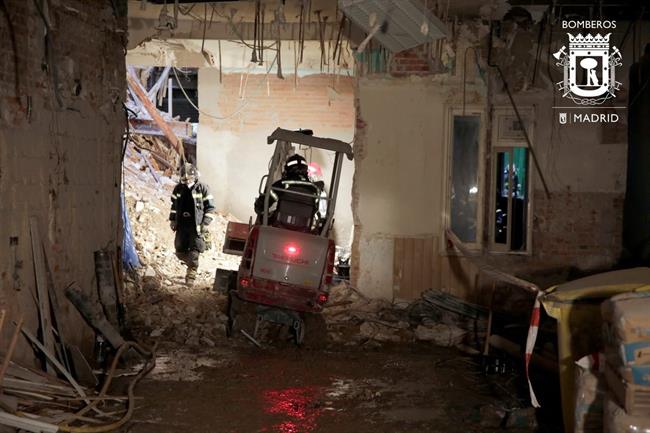 Trabajos de Bomberos en el derrumbe de la obra de Madrid | EMERGENCIAS MADRID ep trabajosbomberosderrumbela obramadrid