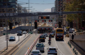 ep tunel de glries de barcelona dos dias antes de que entre en funcionamiento en sentido llobregat a