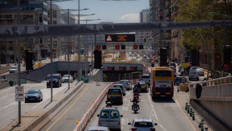 Túnel de Glòries de Barcelona dos días antes de que entre en funcionamiento en sentido Llobregat, a 1 de abril de 202, en Barcelona, Catalunya (España). El próximo 3 de abril entra en funcionamiento el túnel de Glòries en sentido Llobregat (de entrada a l | David Zorrakino - Europa Press ep tunel de glries de barcelona dos dias antes de que entre en funcionamiento en sentido llobregat a