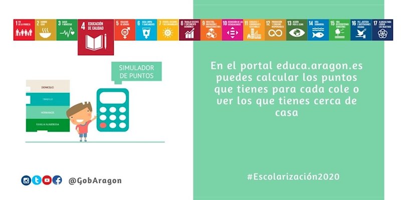 Cartel del proceso de escolarización 2020 del Gobierno de Aragón | GOBIERNO DE ARAGÓN ep cartel del proceso de escolarizacion 2020 del gobierno de aragon