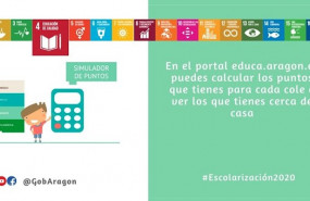 ep cartel del proceso de escolarizacion 2020 del gobierno de aragon