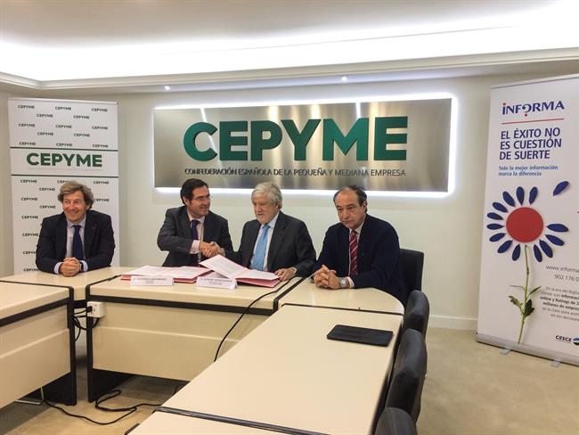 Cepyme e Informa D&B firman acuerdo de colaboración | CEPYME ep cepyme e informa db firman acuerdocolaboracion