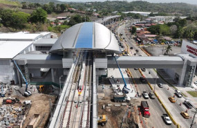 ep construccion de la nueva estacion del metro de ciudad de panama a su paso por la avenida