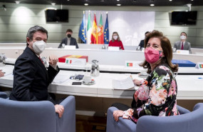 ep el ministro de trabajo y politicas sociales de italia andrea orlando i y la ministra de trabajo