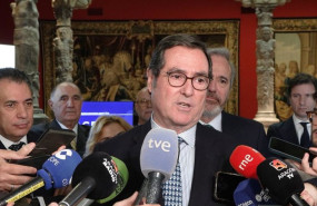 ep el presidente de ceoe antonio garamendi este lunes en zaragoza