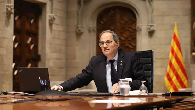 ep el presidente de la generalitat quim torra durante la novena reunion de presidentes autonomicos