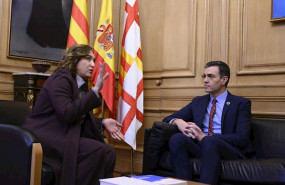 ep el presidente del gobierno pedro sanchez durante su reunion con la alcaldesa de barcelona ada