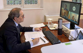 ep el presidente del govern quim torra preside el consell executiu de forma telematica