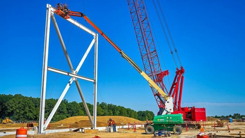 Imagen de la construcción de la factoría en Ohio. | GENERAL MOTORS ep imagen de la construccion de la factoria en ohio