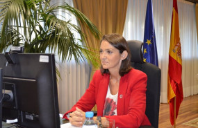 ep la ministra de industria comercio y turismo reyes maroto durante su intervencion en el 34