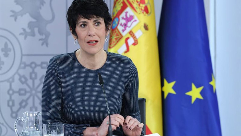 ep la ministra de seguridad social inclusion y migraciones y portavoz del gobierno elma saiz durante