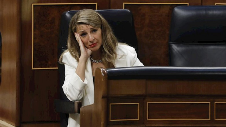 ep la ministra de trabajo yolanda diaz en un pleno del congreso