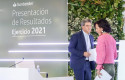 ep la presidenta del grupo santander ana botin y el consejero delegado jose antonio alvarez en la