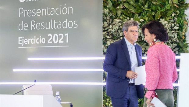 ep la presidenta del grupo santander ana botin y el consejero delegado jose antonio alvarez en la ep la presidenta del grupo santander ana botin y el consejero delegado jose antonio alvarez en la
