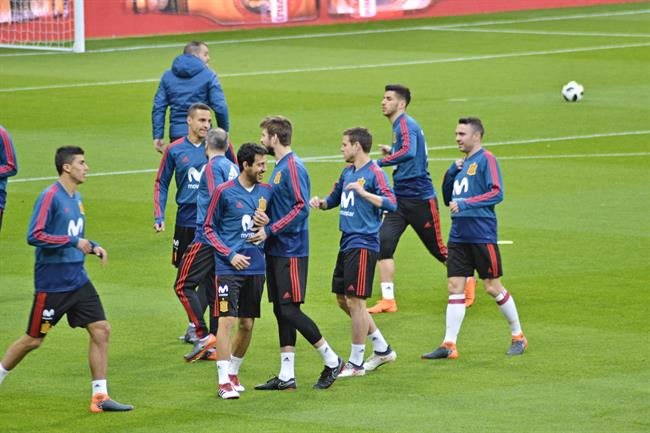 ep la seleccion espanola duranteentrenamiento
