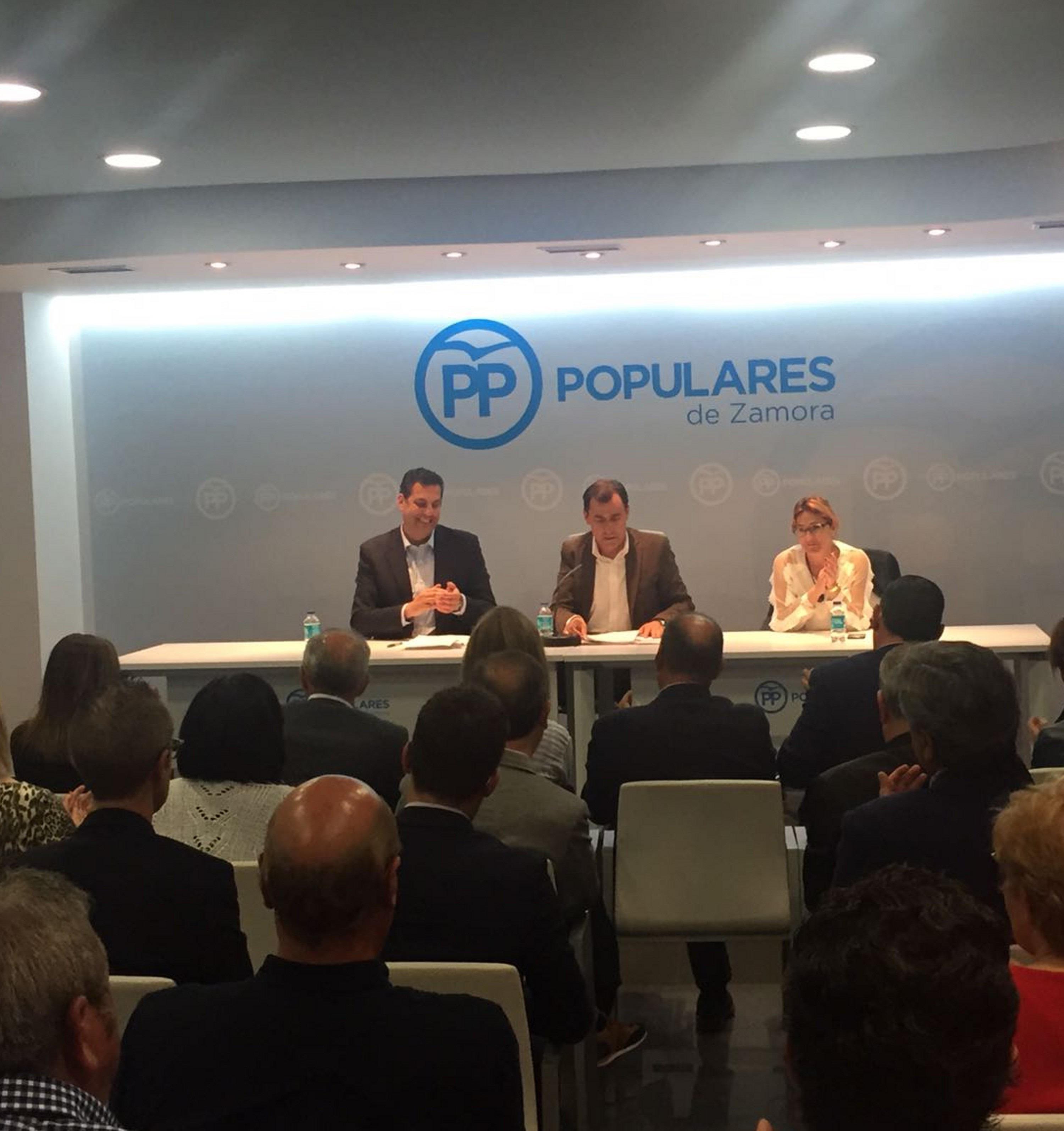 Martínez Maíllo, en la sede del PP de Zamora. | EUROPA PRESS ep martinez maillo ensedeppzamora