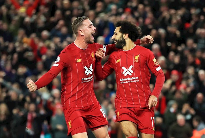 ep mo salah celebra un gol del liverpool