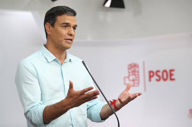 Pedro Sánchez tras el debate con los candidatos a liderar el PSOE | EUROPA PRESS ep pedro sanchezdebatelos candidatosliderarpsoe