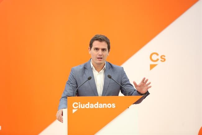 Rueda de prensa de Albert Rivera en la sede de Ciudadanos | EUROPA PRESS ep ruedaprensaalbert riverala sedeciudadanos