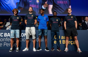 ep antoine griezmann neto junior firpo moussa wague y frenkiejong presentados40 congresopenasfc barcelona