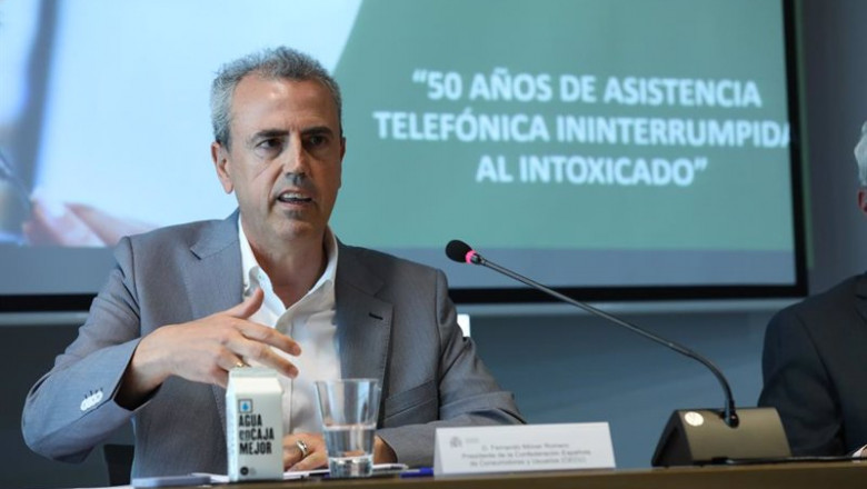 Archivo - El presidente de la Confederación Española de Consumidores y Usuarios (CECU), Fernando Móner Romero, interviene en una mesa redonda en la inauguración de la Jornada Conmemorativa '50º Aniversario del Servicio de Información Toxicológica (SIT). | Marta Fernández Jara - Europa Press - Archivo ep archivo el presidente de la confederacion espanola de consumidores y usuarios cecu fernando