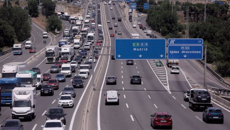 ep archivo   trafico de coches en la autovia del sur o a 4 antiguamente llamada autovia de andalucia