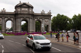 ep coche de la flota wible en el centro de madrid