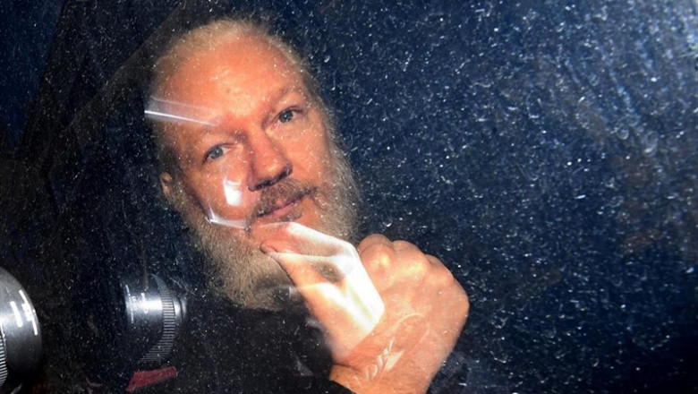 Julian Assange. | Victoria Jones/PA Wire/dpa ep ecuador publicacartaslasreino unidocomprometeprotegerassangela penamuerte