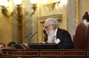 ep el diputado del psoe por burgos agustin zamarron el cual ha presidido la mesa de edad durante la
