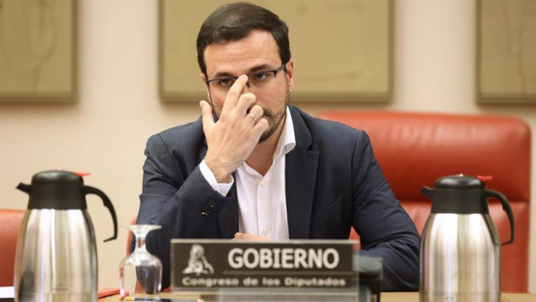 ep el ministro de consumo alberto garzon comparece en la comision de sanidad y consumo del congreso