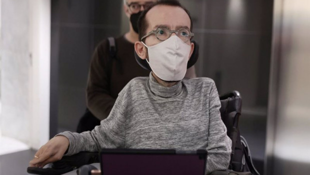 ep el portavoz de unidas podemos pablo echenique a su llegada a una rueda de prensa antes de
